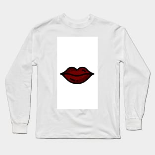 Lips emoji Long Sleeve T-Shirt